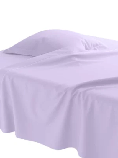 Anne De Solene Vexin Cotton Flat Sheet In Iris