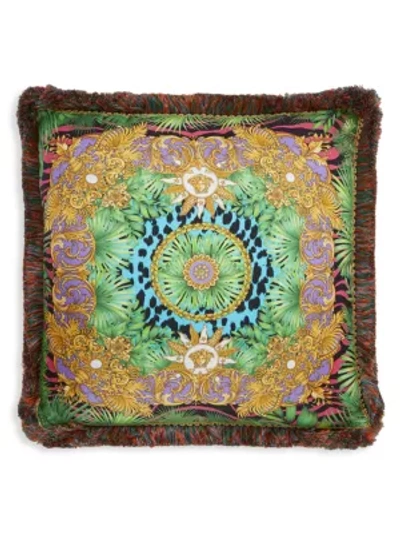 Versace Jungle Silk Cushion In Pattern