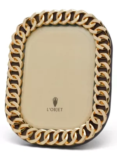 L'objet Cuban Link Picture Frame In Gold