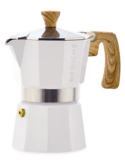 Grosche Milano 3-cup Stove Top Espresso Maker In White