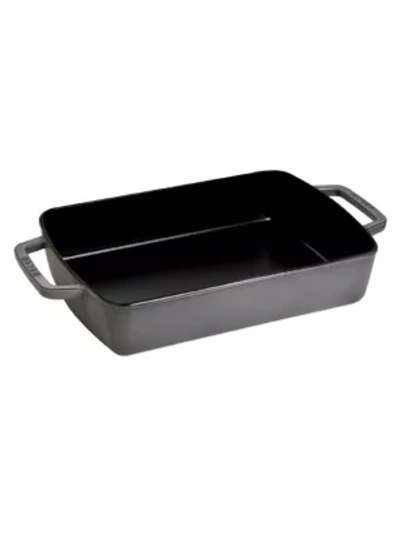 Staub 12" X 8" Roasting Pan In Graphite Grey