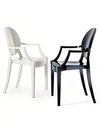 Kartell Two-piece Louis Ghost Armchairs In Black