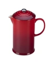 Le Creuset Stoneware Cafetiere French Press In Cherry