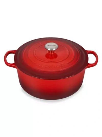 Le Creuset 9-quart Signature Cast Iron Round Dutch Oven In Cerise
