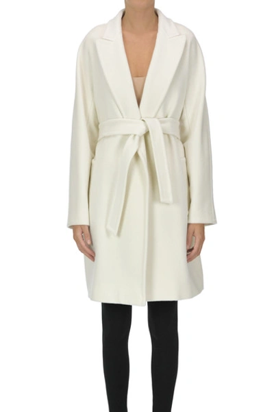 Max Mara Raoul Dressing Gown Coat In White