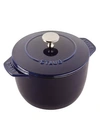 Staub Cast Iron 1.5-qt. Petite French Oven In Dark Blue