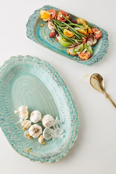 Anthropologie Old Havana Platter By  In Blue Size P In Blue