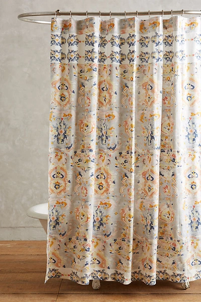Anthropologie Orissa Organic Cotton Shower Curtain In Assorted