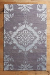 Anthropologie Stonewashed Medallion Rug By  In Grey Size 2.5x9
