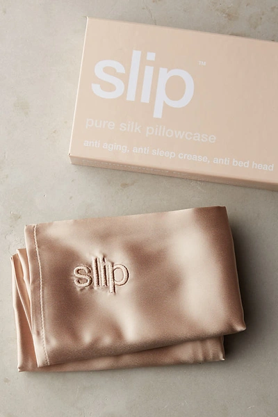 Slip Silk Pillowcase In Beige