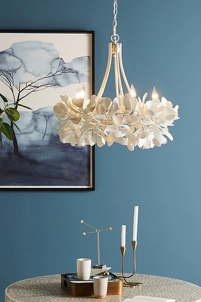 Anthropologie Magnolia Chandelier In White