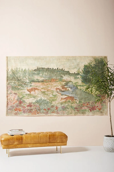 Anthropologie Rosalie Tapestry In Green