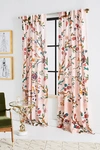 Anthropologie Cecilia Curtain By  In Orange Size 50" X 96"