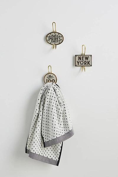 Anthropologie Tiled Margot Hook In Gold