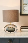 Anthropologie Mara Faceted Table Lamp In Grey