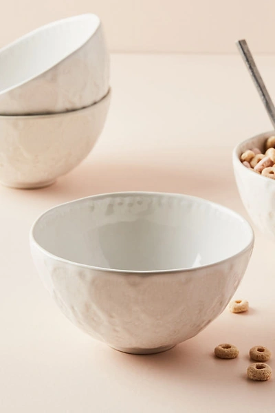 Anthropologie Old Havana Cereal Bowls, Set Of 4 By  In White Size S/4 Bowl In White