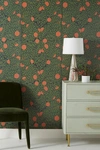 Anthropologie Orange Grove Wallpaper In Orange
