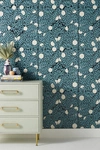 Anthropologie Orange Grove Wallpaper In Blue