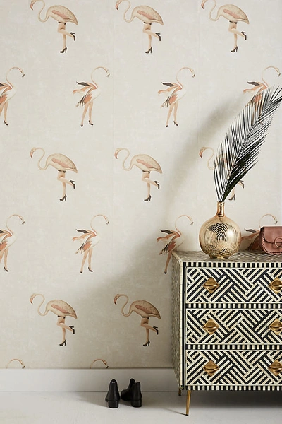 Anthropologie Legs Eleven Wallpaper In Beige