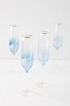 Anthropologie Waterfall Flutes, Set Of 4 By  In Assorted Size S/4 Flute