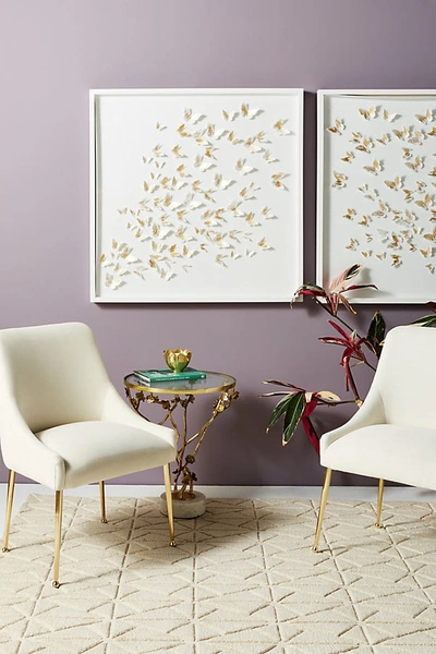 Anthropologie Butterfly Spray Wall Art By  In Brown Size M In Brown