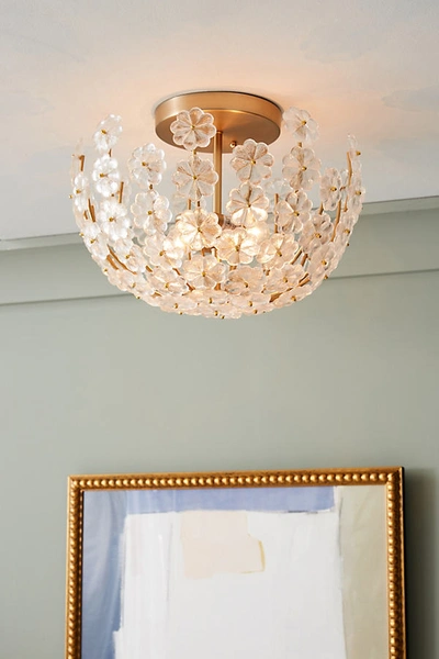 Anthropologie Charlotte Semi-flushmount In Gold