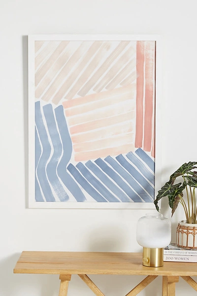 Anthropologie Abstract Lines Wall Art By  In Assorted Size M