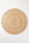 Anthropologie Handwoven Lorne Round Rug By  In Beige Size 8 D