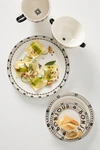 Anthropologie Bistro Tile Dinner Plates, Set Of 4 By  In Black Size S/4 Dinner In Black