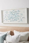 Anthropologie Ombre Butterflies Wall Art By  In Silver Size M