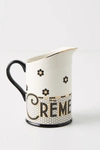 Anthropologie Bistro Tile De La Creme Creamer In White