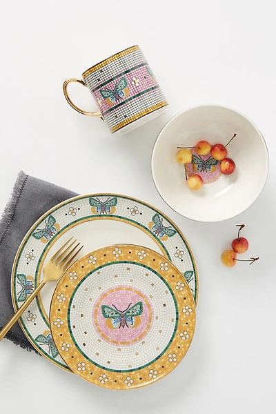 Anthropologie Garden Tile Dinner Plate