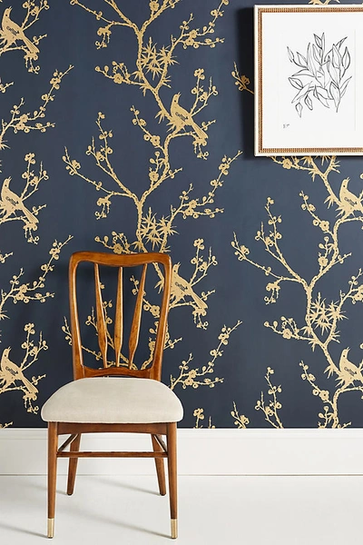 Cynthia Rowley Bird Watching Wallpaper In Black