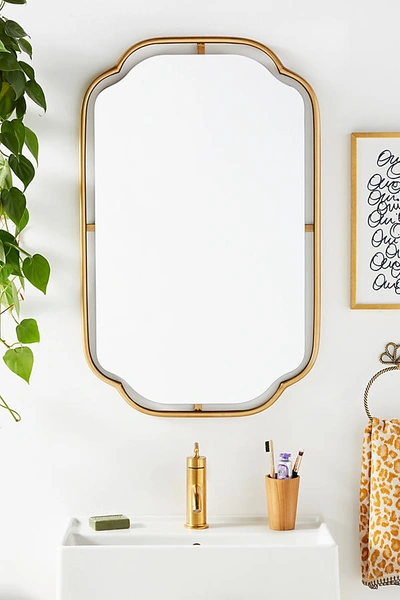 Anthropologie Perla Mirror In Gold