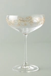 Anthropologie Fiorella Coupe Glasses, Set Of 4 By  In Gold Size S/4 Coupe