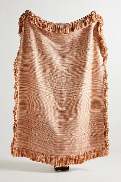 Anthropologie Desert Throw Blanket In Brown