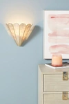 Anthropologie Madelyn Capiz Faceted Sconce In Grey