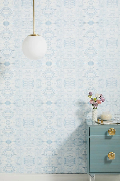 Anthropologie Illiana Wallpaper In Blue