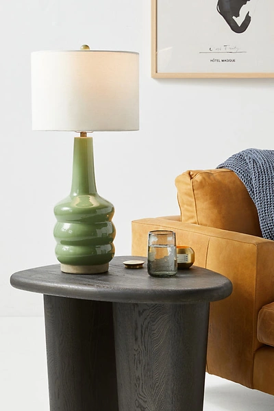 Anthropologie Sage Table Lamp In Green