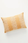 ANTHROPOLOGIE EMBELLISHED PRIYA PILLOW BY ANTHROPOLOGIE IN YELLOW SIZE 14" X 20",54841572