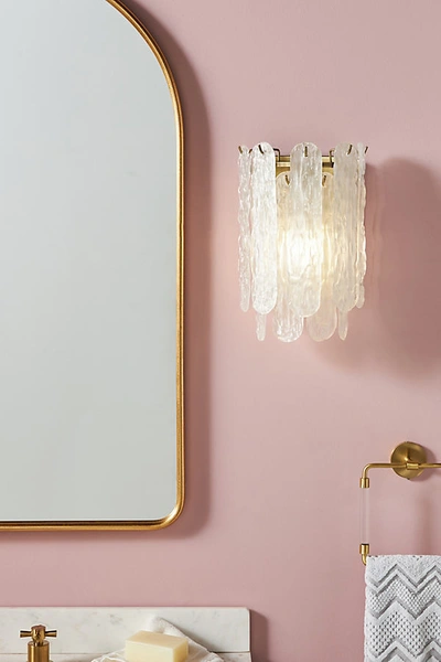 Anthropologie Neve Sconce In Gold