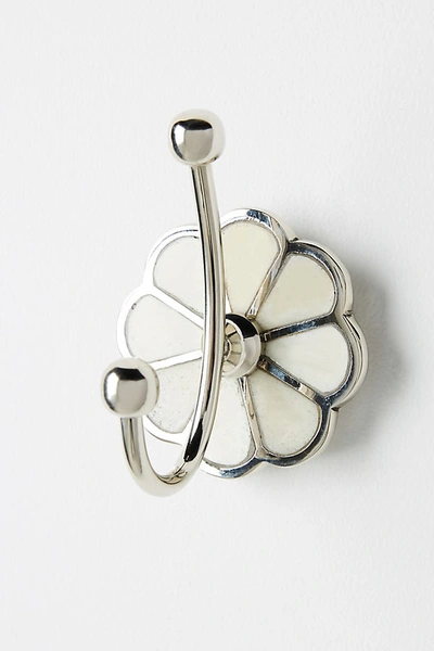 Anthropologie Botanist Towel Hook In White