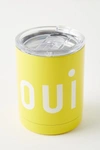 CLARE V CLARE V. FOR ANTHROPOLOGIE FRANCOPHILE TRAVEL MUG BY CLARE V. IN YELLOW SIZE ONE SIZE,55726335