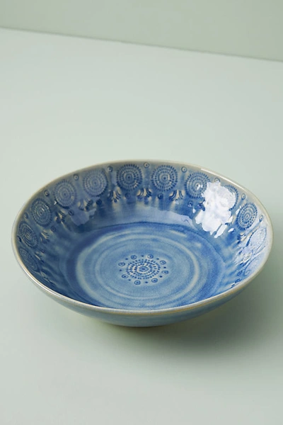 Anthropologie Old Havana Pasta Bowls, Set Of 4 By  In Blue Size S/4 Cereal In Blue