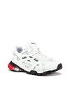 Balenciaga Track.2 Open Sneakers In White & Red & Black