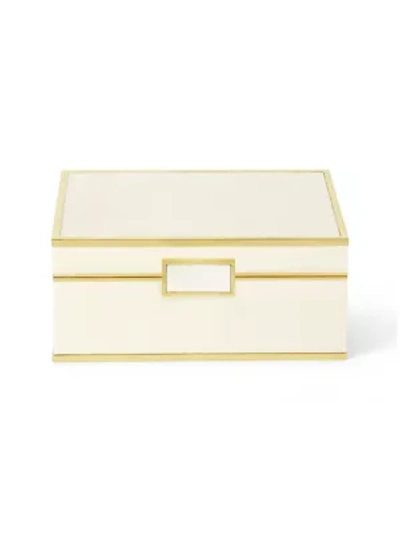 Aerin Shagreen Jewelry Box In Cream