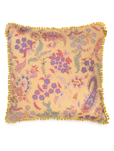 Etro Pertuis Dorgonne Passementerie Cushion In Yellow