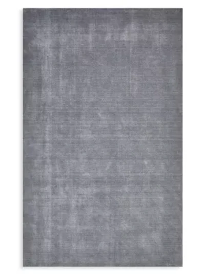 Solo Rugs Wellington Contemporary Loom Knotted Wool Area Rug In Charcoal