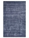 Solo Rugs Harbor Contemporary Loom Knotted Wool-blend Area Rug In Denim