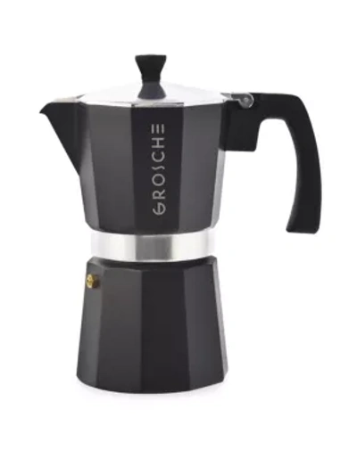 Grosche Milano Six-cup Stove Top Espresso Maker Black